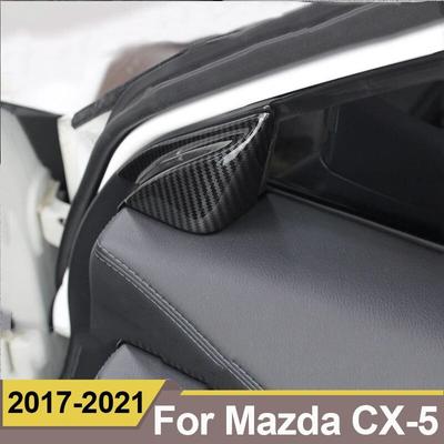 Autocollants de couverture de colonne A, Triangle intérieur de fenêtre de porte avant de voiture, accessoires de garniture pour Mazda CX-5 CX5 CX 5 2017 2018