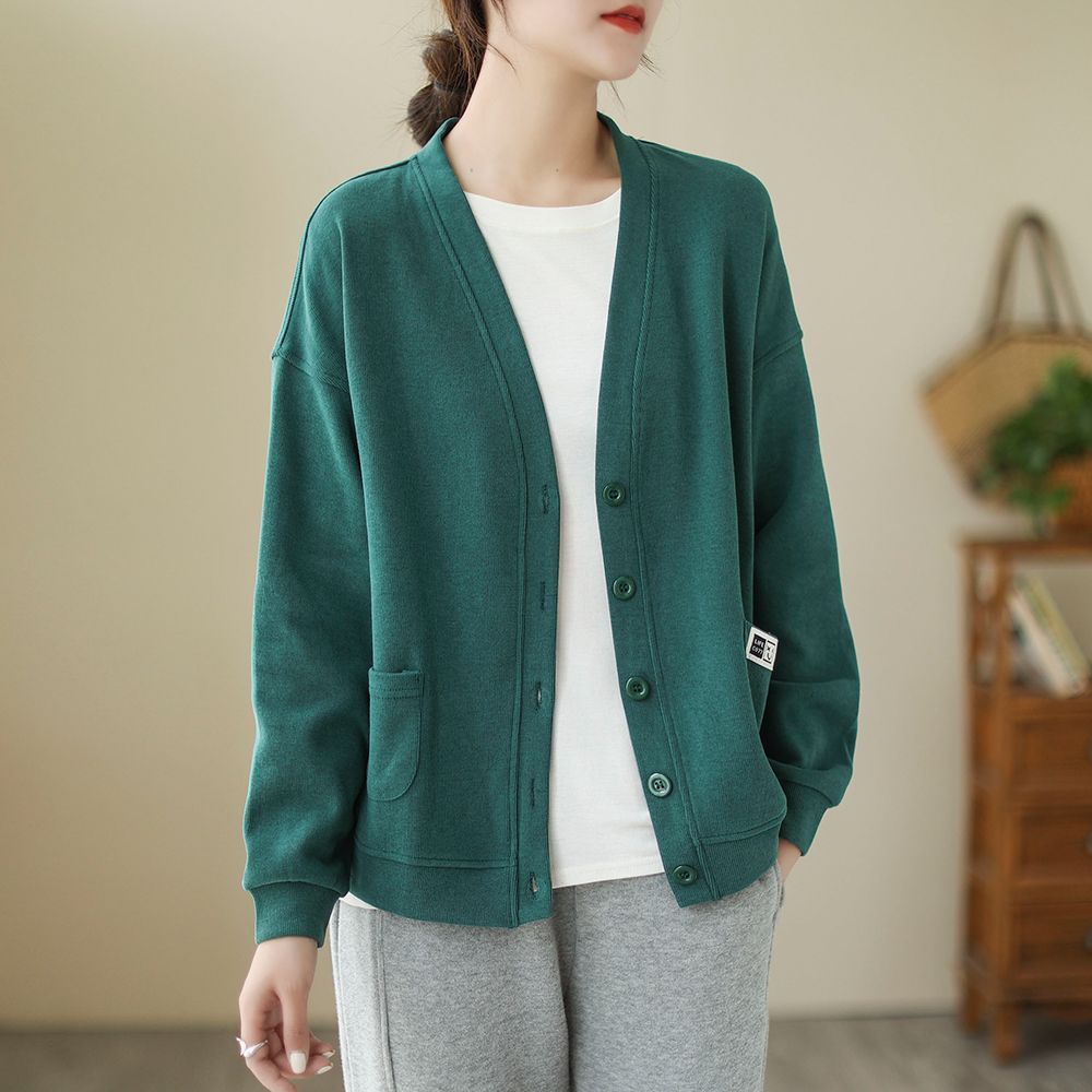 Casual Loose Thicken Slim Long-Sleeved Outwear Women's All-Match Coat Plus-Size Suit Plaid Jacket Autumn Winter Fashion