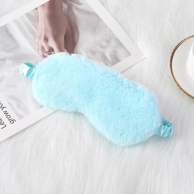 Personalized Rabbit Hair Eye Mask Custom Sleep Mask Plush Cute Bridesmaids Gift Sleep Masks Fur Cozy Bachelorette Gift