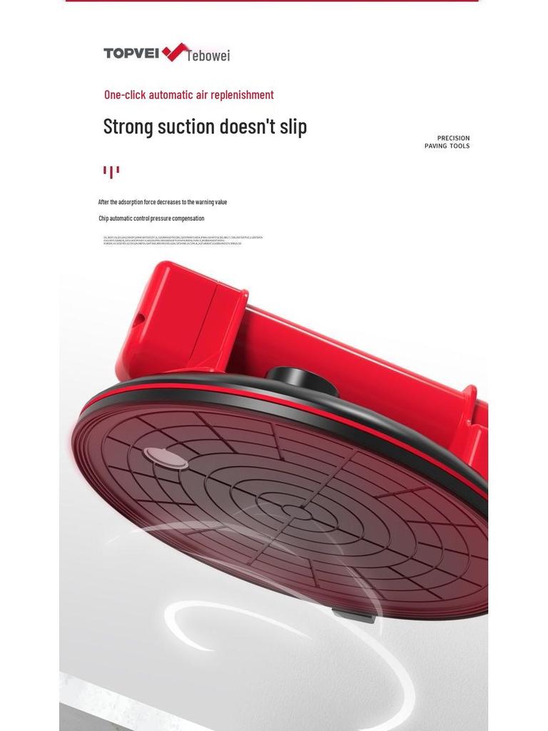 Heavy-Duty 8-Inch Vacuum Suction Cup for Large Glass, Marble, and Tile Handling
