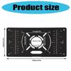 Lightweight Aluminum Router Table Insert Plate with 4 Insertion Rings For Crafting And Detailed Woodworking Tasks