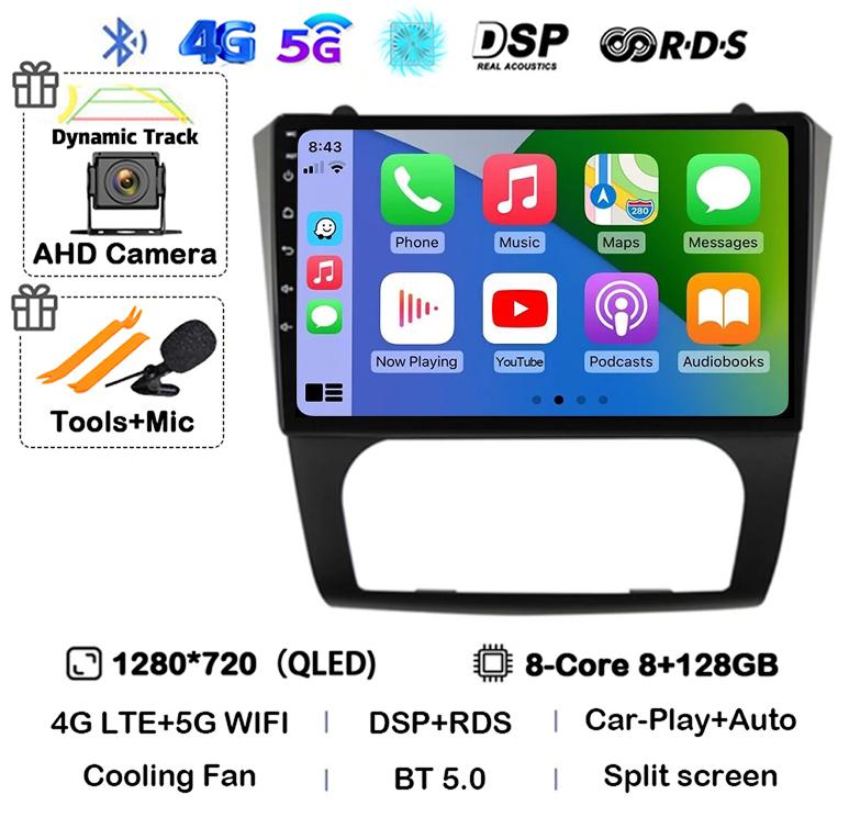 Android 14 Carplay+Auto WIFI+4G BT Car Radio Stereo For Nissan Altima Teana 2008 2009 2010 2011 2012 Multimedia Video Player GPS