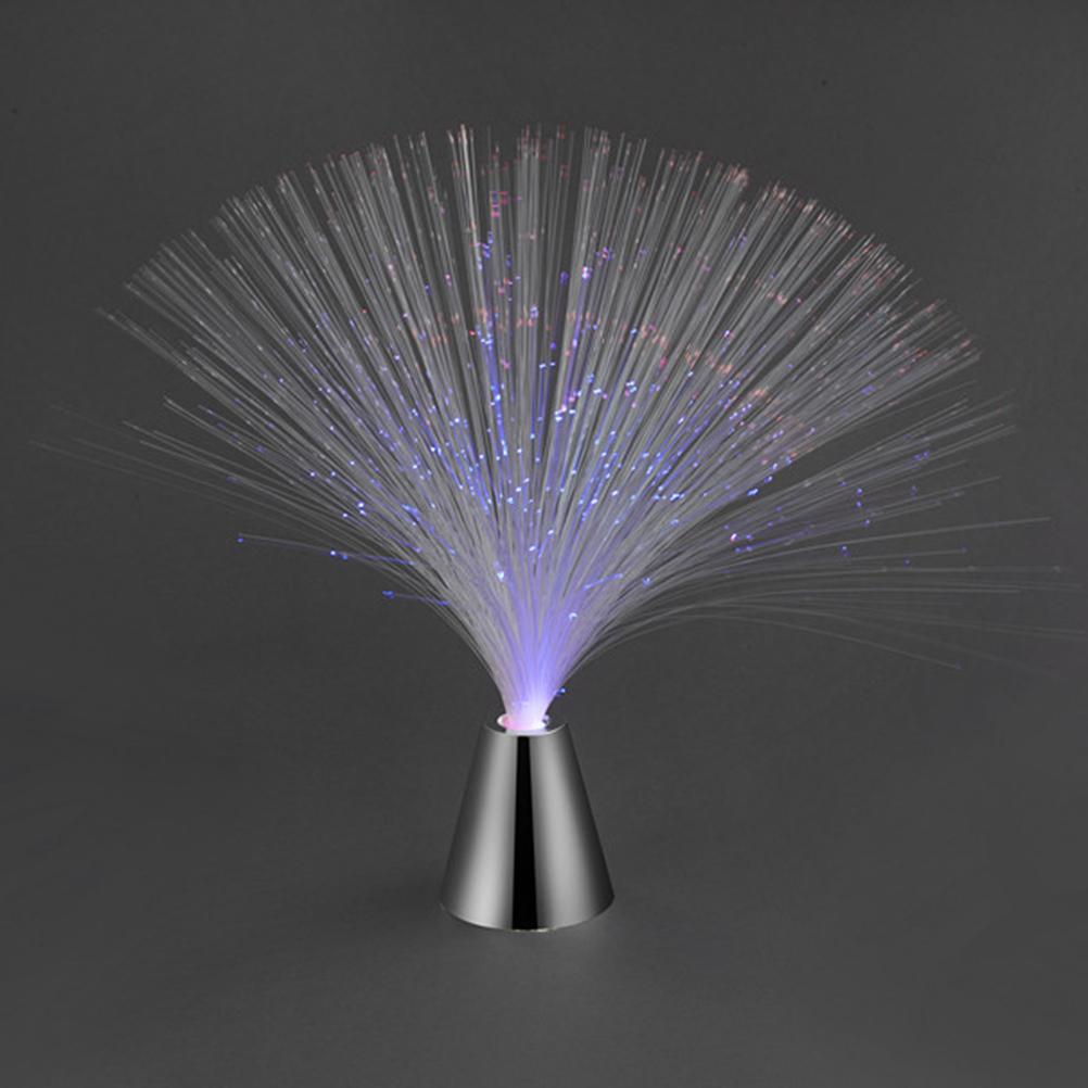 Led Color Changing Fiber Optic Fountain Night Light Lamp Home Decoration Luminous Toys