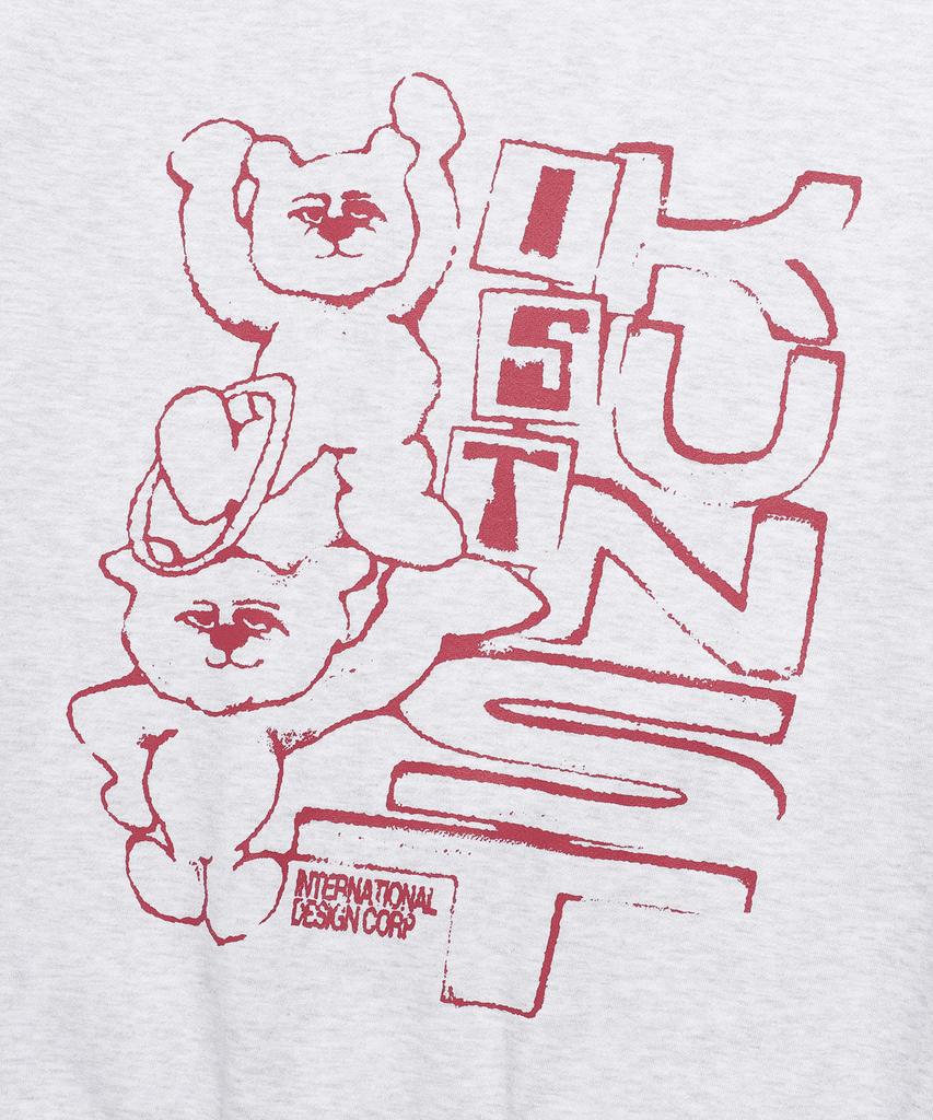 ISTKUNST Circus Bear Sweatshirts_Light Gray(Ik2Dfmm454A)