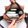 Men's PU Leather Vertical Crossbody Shoulder Bag - Business Casual Handbag and Travel Backpack