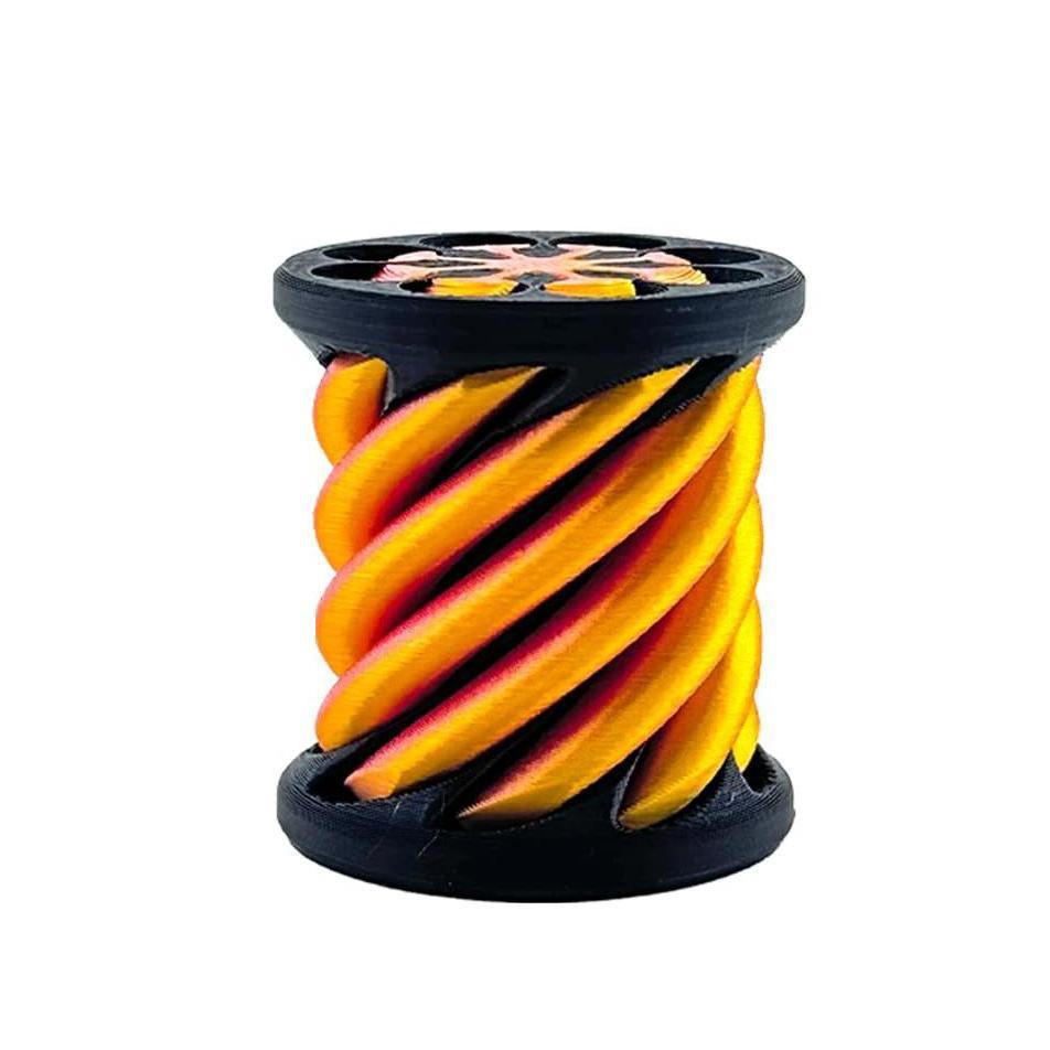1 Stück Mini Vortex Faden Illusion Dekompressionsspielzeug 3D Gedrucktes Spiralkegel Fidget Spielzeug Unmögliche Pyramiden Skulptur