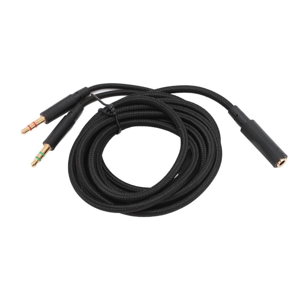 Headphone Adapter Cable Low Loss Headset Splitter Adapter Cord for Kingston HyperX Cloud Stinger
