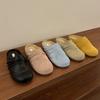 Thick-soled Women's New Outer Wear Retro Round Head Versatile Bag Head Half Slippers