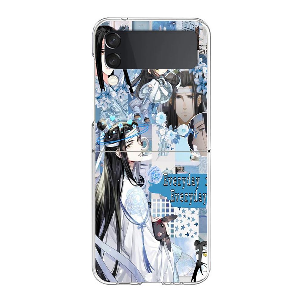 

Прозрачный чехол для телефона MDZS аниме Mo Dao Zu Shi для Samsung Galaxy Z Flip 4, тонкий, высокий, жесткий чехол для Galaxy Z Flip 3, 5G Galaxy Z Flip 5G