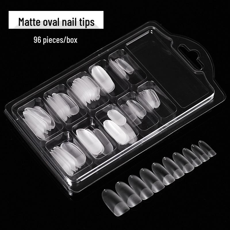 Transparent Frosted Reusable Nail Extensions - Super Thin No-Trace Nail Art Tips for Women