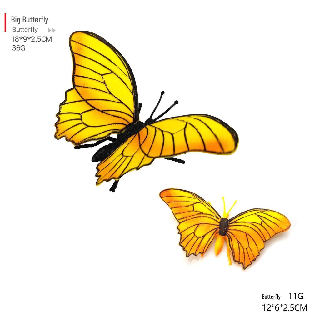 Children's Cognitive Teaching Toys: Insect Models - Butterfly, Ladybug, Rhinoceros Beetle, Bee, Grasshopper