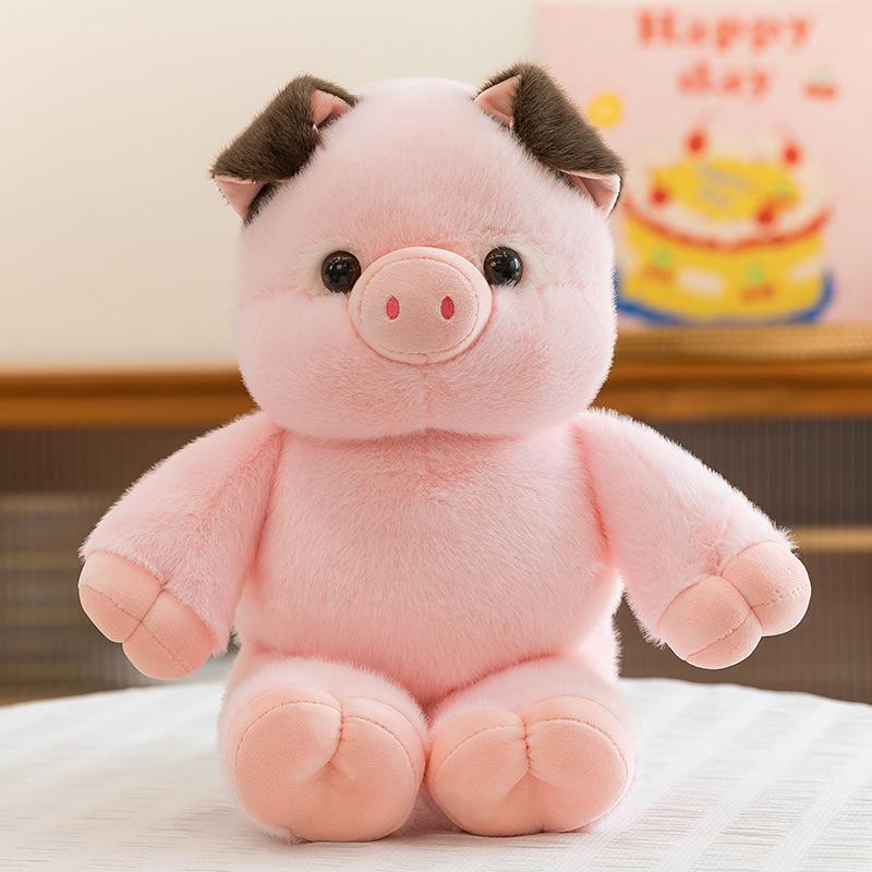 

Плюшевая игрушка-кукла бегущая свинья из Douyin, милая кукла, детская кукла-компаньон, подарок на день рождения 45cm