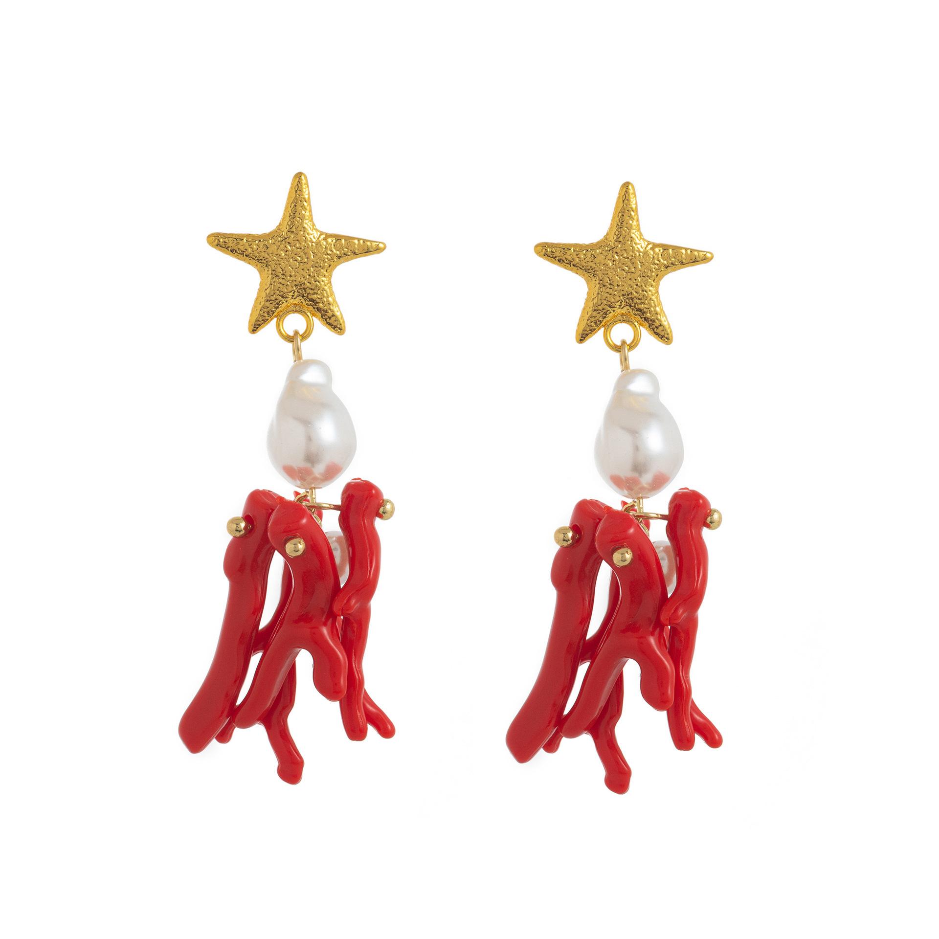

Fashion Trend Design Ocean Coral Earrings Earrings Color Retention