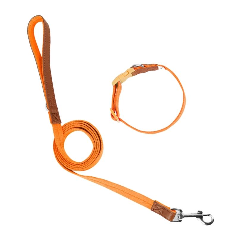 Heavy Duty Dog Collar Leash for Large Medium Dogs Walking Hiking Harnesses Strong Pet Dog Leash