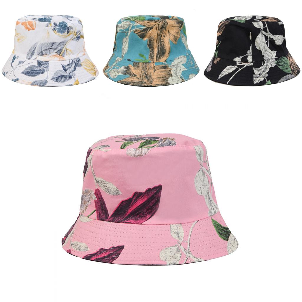 Versatile Style Hat Leaf Pattern Womens Sunshade Hatscaps Fishermans