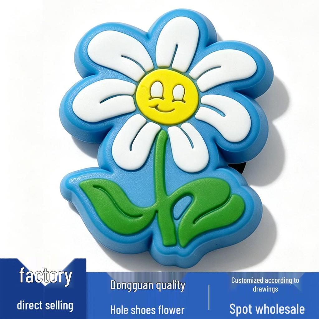 Neue süße Blumen-Schuhanhänger: Coole PVC-Accessoires für Crocs Clogs