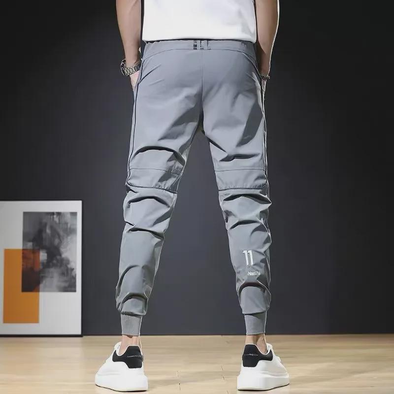 Men's Slim Fit Stretch Casual Pants - Elastic Waist, Versatile & Trendy