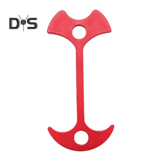 

Стол для палатки Fishbone, прочный алюминиевый сплав, навес для кемпинга, тент, ветрозащитная доска, доска для пола, шип для палатки красный