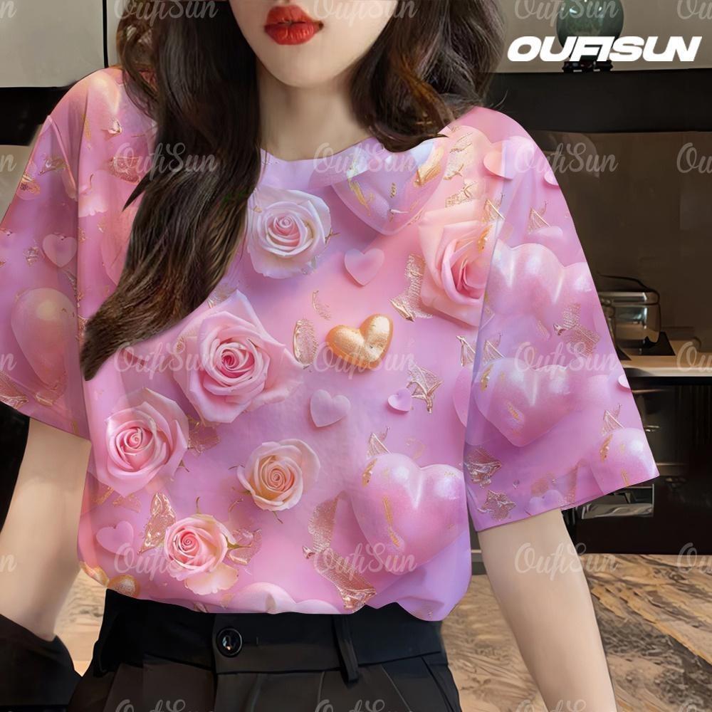 

Новый проект: Топ с коротким рукавом с 3D-принтом, ретро футболка с круглым вырезом 6XL