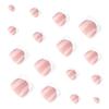 French-Style White Toe Nail Tips with Silver Glitter - Wearable and Trendy