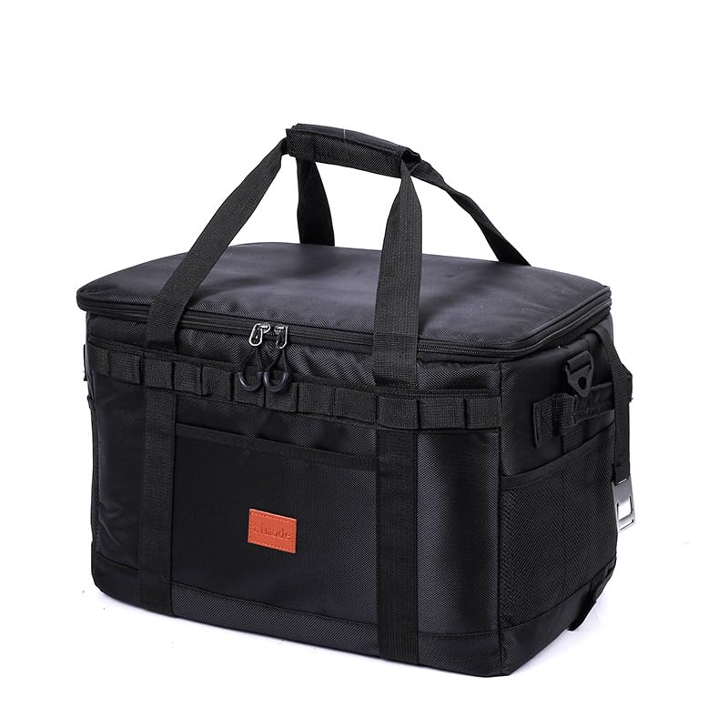 

Cooler Box Soft Cooler Bag Large Capacity 42L with Bottom Plate Foldable Storage Lightweight Waterproof Cooling Warming Power Double Zipper Handle