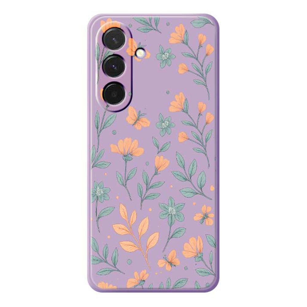 

For Samsung Galaxy A36 5G Case Yellow Flowers Pattern Printing Straight Edge TPU Phone Back Cover C
