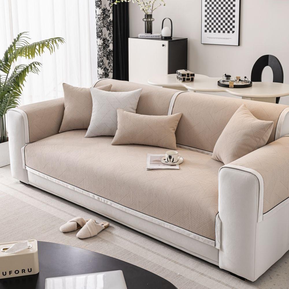 Living Room Non-slip Couch Sofa Cover  Summer Nordic Universal Chenille Sofa Cushion Cover Slipcover Funda