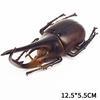 6pcs /set 13cm Simulation Beetle Toys Special Lifelike Simulation Insect Toy Nursery Teaching Aids Joke Toys