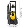 VEVOR 1500W High Pressure Car Washer 2000 PSI Electrical Portable Car Washing Machine Auto Wash Washers Spray Gun for Home Use