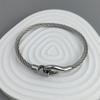 New Steel Wire Button Hook Gold-plated Stainless Steel Bracelet 18K, High Quality Waterproof Couple Bracelet, Wife Gift