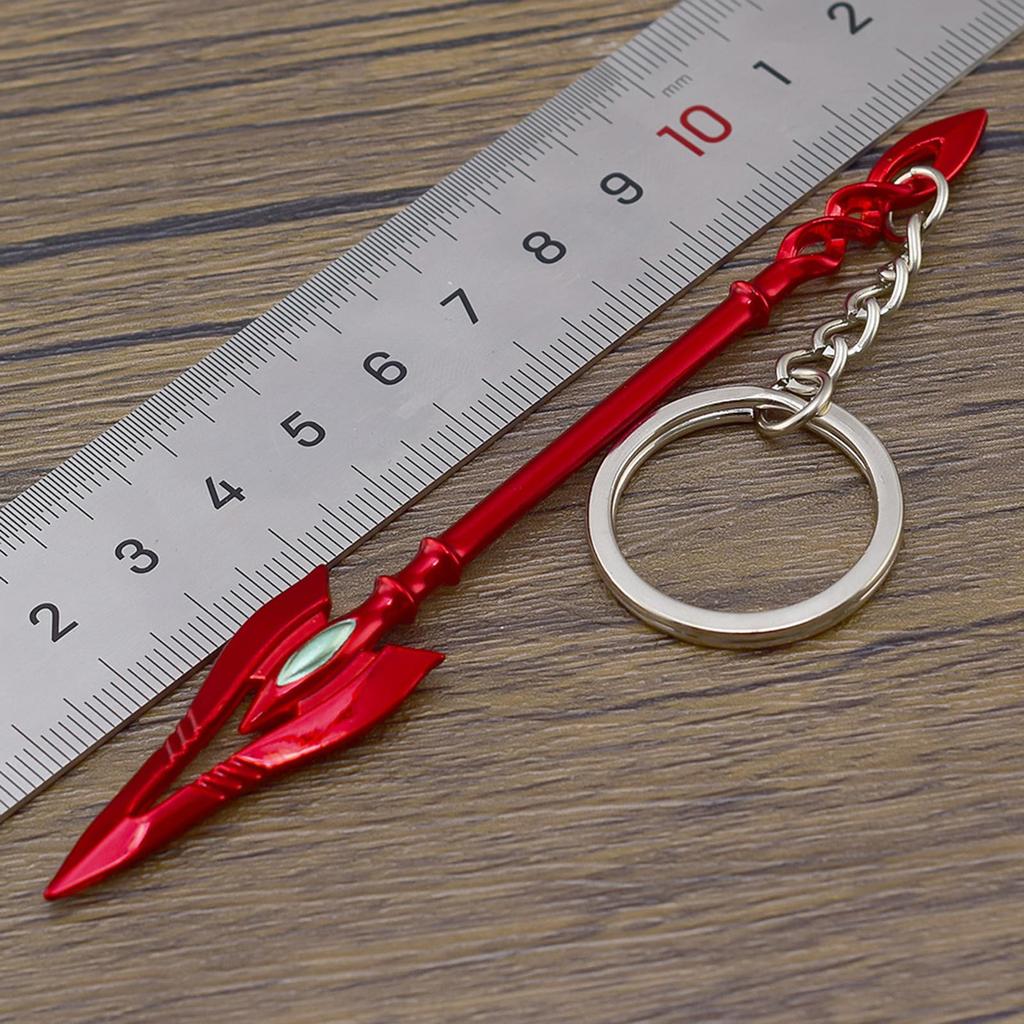 Neon Genesis Evangelion Spear of Longinus and Spear of Gaius Keychain Set of Fan Easy To Key Car Birthday Gift [QQLADY] 2, Alloy, Anime, Movie, Game,
