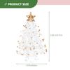 Mini Christmas Tree Crystal Desktop Decor Small Xmas Holiday Village Scene Table Decoration Christmas Supplies Five-