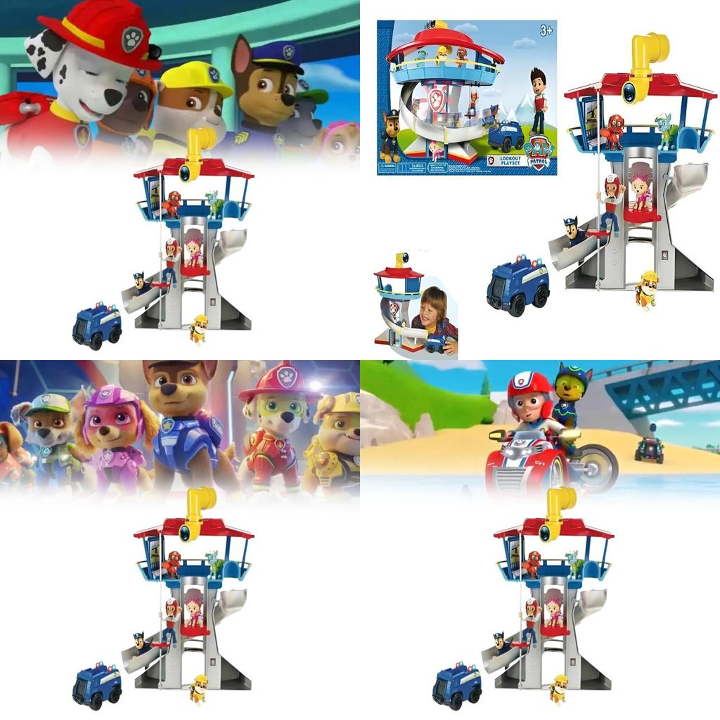 Paw Patrol Childrens Toy Collection With Pullback Vehicles And Dog Figures For Kids Indoor Play