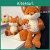 Laufender Fuchs Plüschtier für Mädchen Weiches Spielzeug Geschenk Schlafkissen Kinderzimmer Dekoration