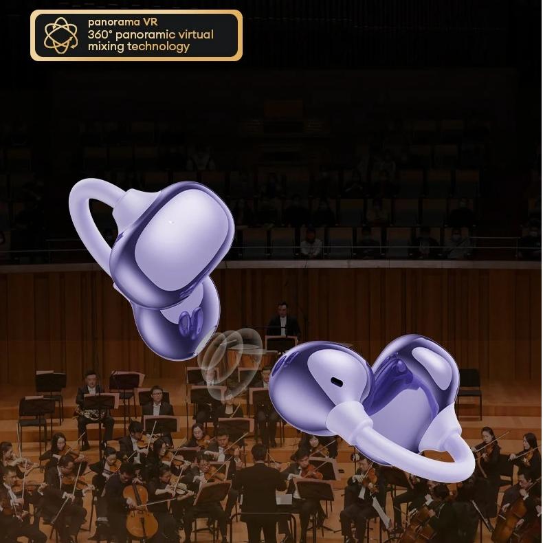 Orijinal Lenovo RS115 Spor Kulaklıkları OWS Kablosuz Bluetooth 6.0 Kulak Klipsli Kulaklıklar Oyun Kulaklığı 25 Saat Süre HD Çağrı Müzik Kulaklığı