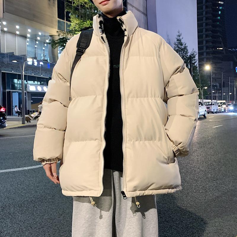 

Мужская одежда с хлопковой набивкой 2025 зима новая модная брендовая утолщенная свободная повседневная теплая куртка с капюшоном топ XXXXL абрикосовый