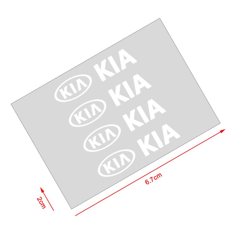 4pcs Fashion Car Styling Door Handle Stickers Tire Rear View Mirror Decals For Kia Rio Ceed Sportage Cerato Soul Sorento K2 K5 Flip Car Accessories