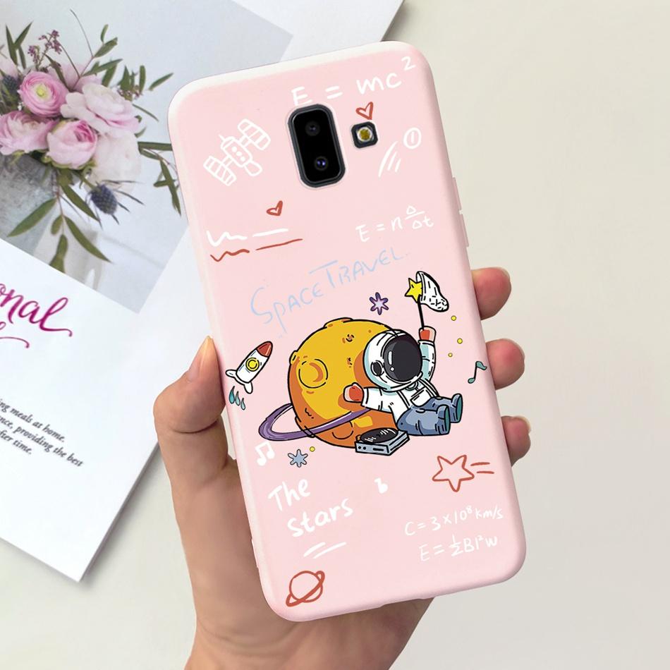 For Samsung Galaxy J6 Plus 2018 Case Samsung J6 (2018) J6+ J 6 J6Plus J610F J600G Cute Candy Color Soft Silicoe Phone Back Cover