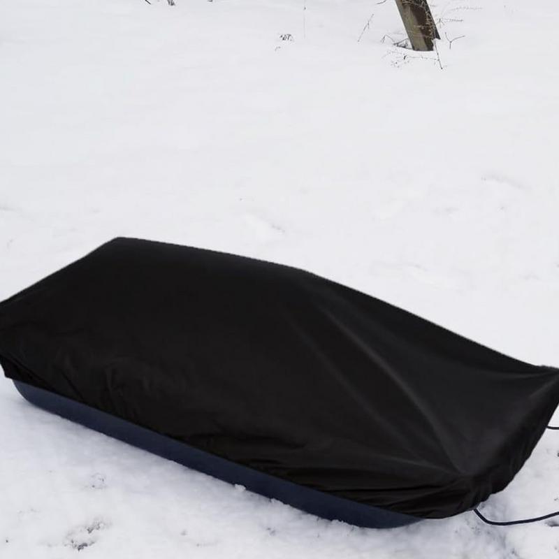 Ice Fishing Shelter Sled Cover Travel Cover Sled Cover Heavy Duty Storage Organizer Protective Sleeve Snow Rain Dust Mud Proof