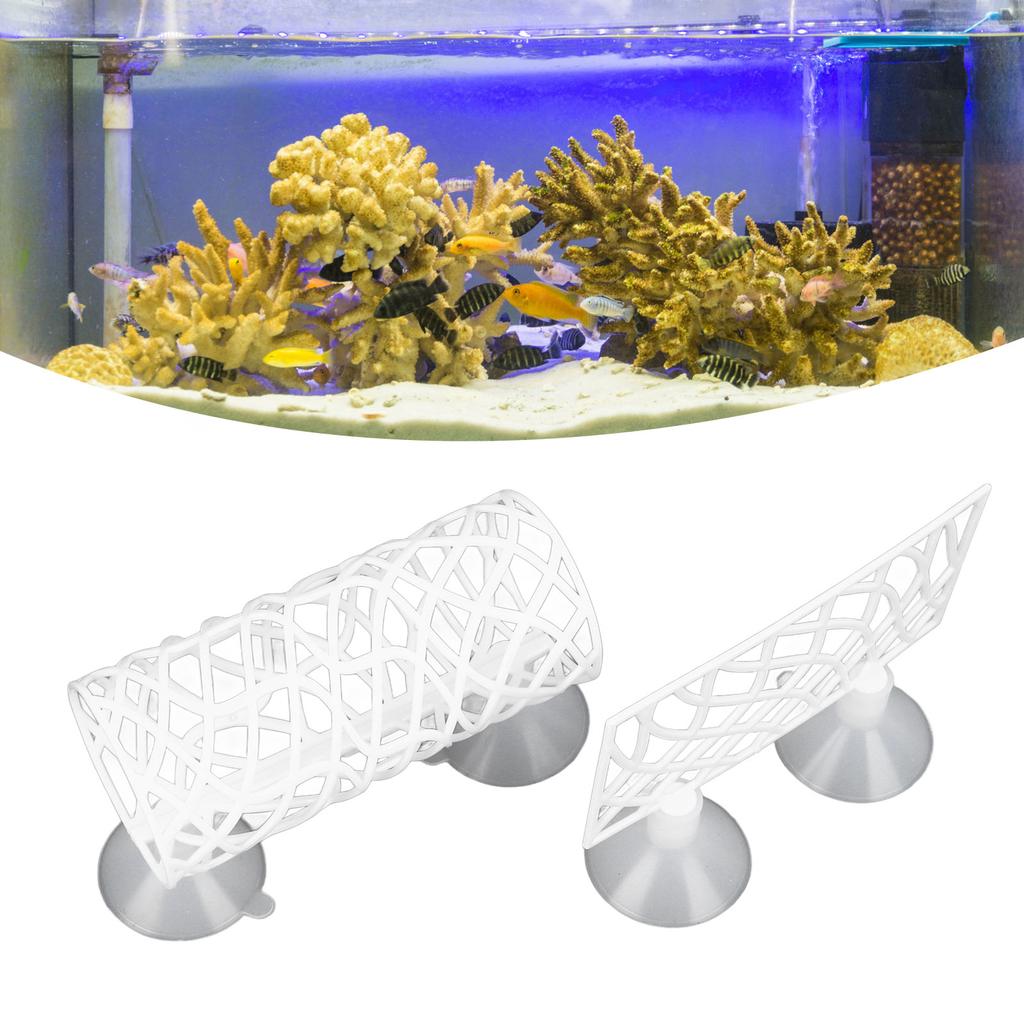Fish Bed Tunnel Safe Small Hole Hollow Fish Resting Tube with Suction Cup for Fish Aquarium