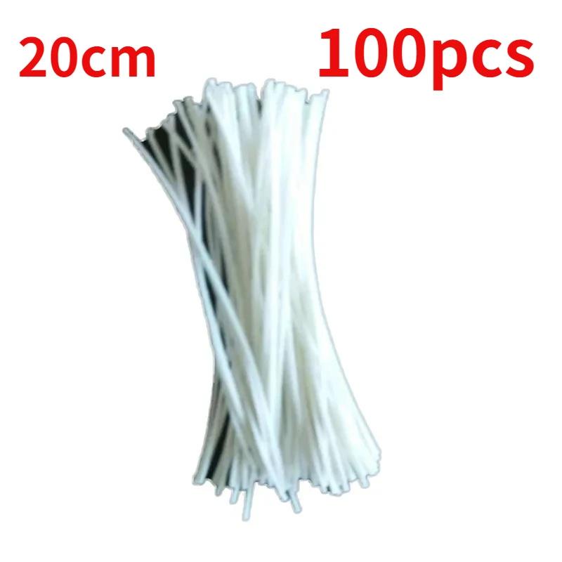 100/300pcs Waxed Cotton Candle Wicks Bulk Hand Dipped Reinforced Wick Bundles for DIY Candle Making Ghee Lamp Supplies