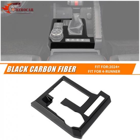 Carbon Fiber Inner Center Gear Shift Panel Cover Trim For Tacoma 4Runner 2025+