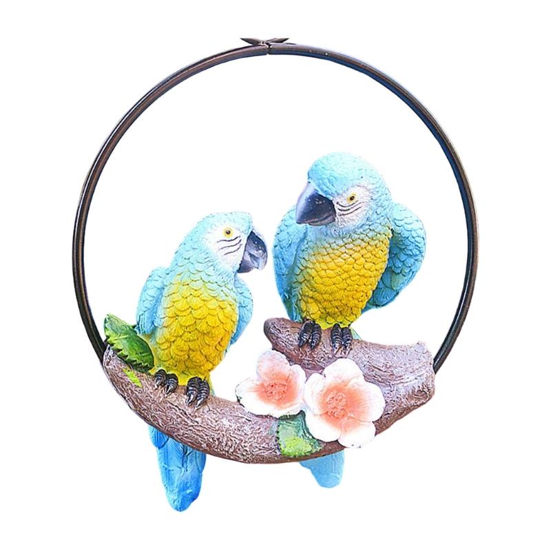

Miniature Macaw Parrots Hanging Decoration With Weatherprevent Design Decorative Ornament For Balcony And Patios Garden