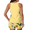 Women’s Sleeveless Tank Top and Shorts Set Floral Print Casual Two Piece Outfit Lightweight Breathable Material for Summer Activities