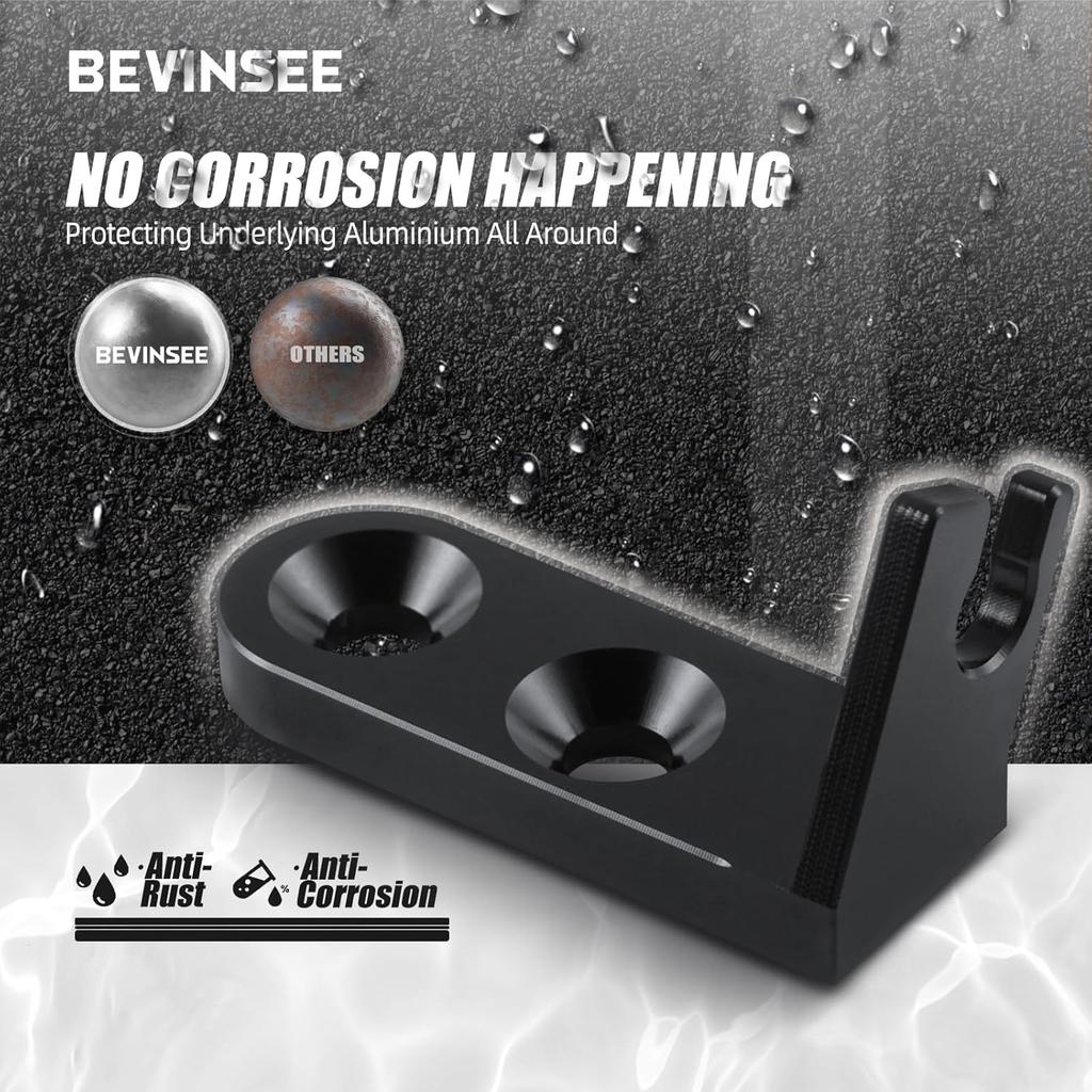 Bevinsee Throttle Cable Bracket with Bolts Compatible with Honda GSR Type R Engines Edelbrock Victor X Manifold B20 B18 B16 B17 Compatible with Honda