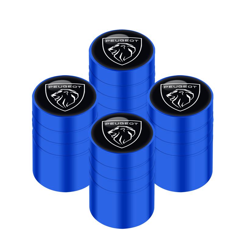 

4PCS Car Wheel Tire Air Valve Caps Stem Cover For Peugeot Car accessories