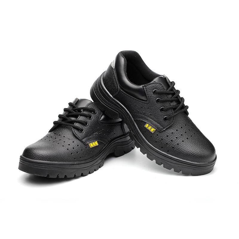 Pánská prodyšná pracovní obuv odolná proti nárazu a propíchnutí - Odolná proti oleji a kyselinám a protiskluzová ochranná obuv