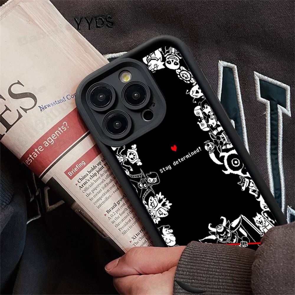 D-Deltarune Ralsei Phone Case For iPhone 16 15 14 Plus 13 12 11 17 Pro Max Pro Soft Cover