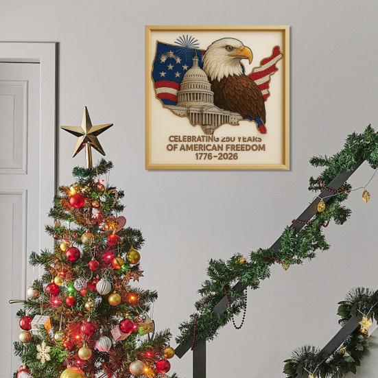 250th Anniversary Diamond Art Kit Celebrating 250 Years of American Freedom DIY Rhinestone Craft