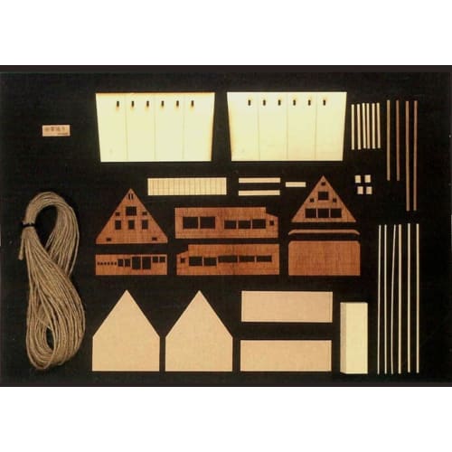Woody Joe Mini Architecture No.1 Gassho-style Wooden Model Assembly Kit (Building)